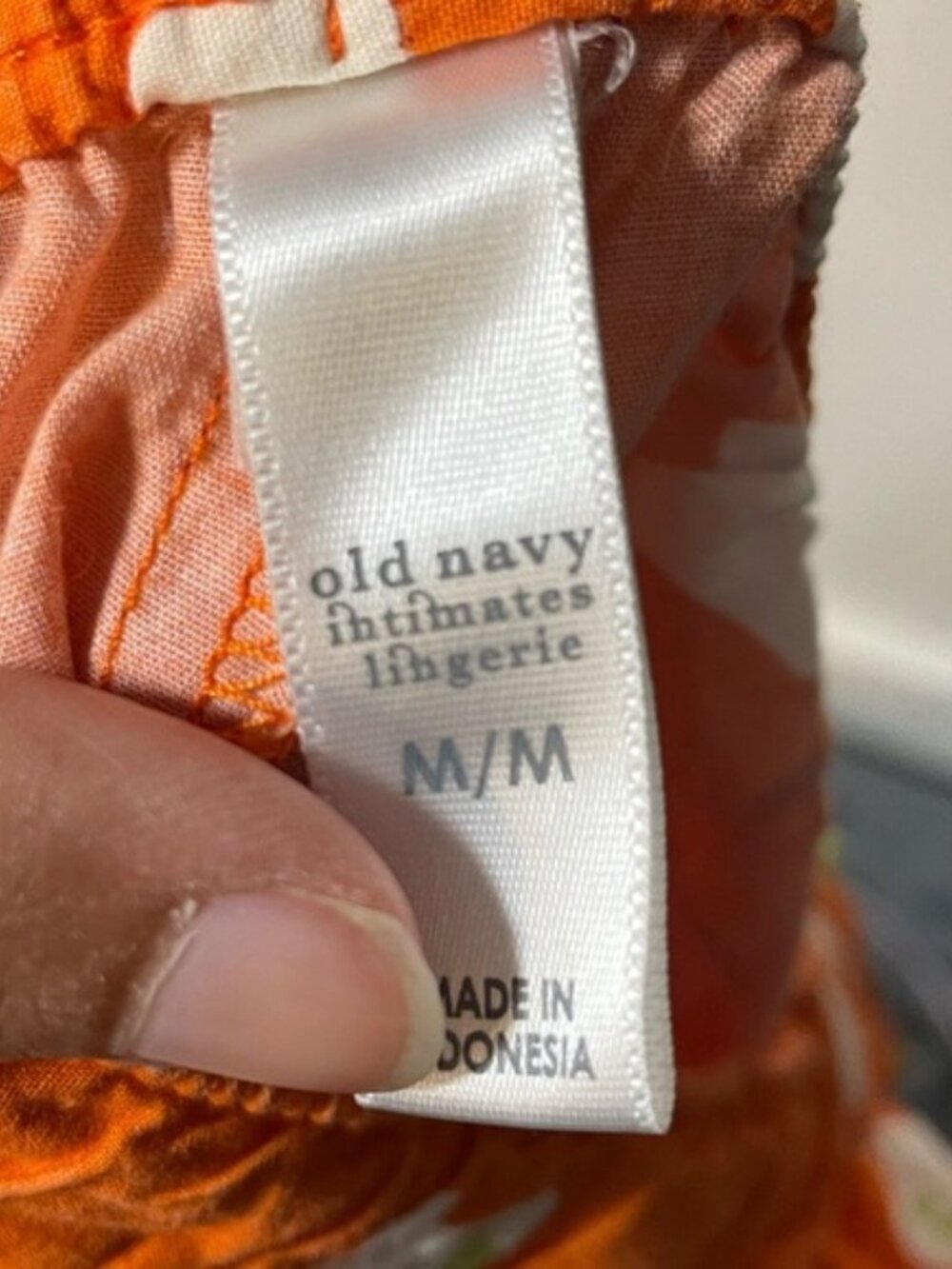 Old Navy Intimates Ghost Print Pajama Pants Orange Women’s Size M - Picture 7 of 7